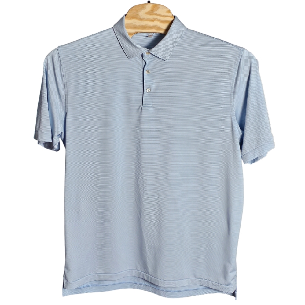 Peter Millar Summer Comfort Crown Men's Size XL Halifax Stripe Stretch Golf Polo